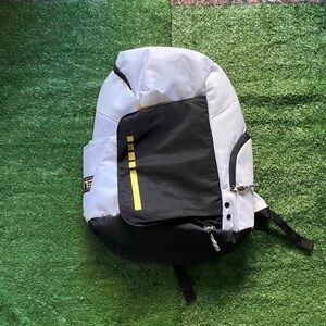 White and Gold Nike Elite Backpack